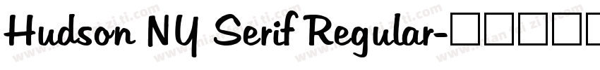 Hudson NY Serif Regular字体转换